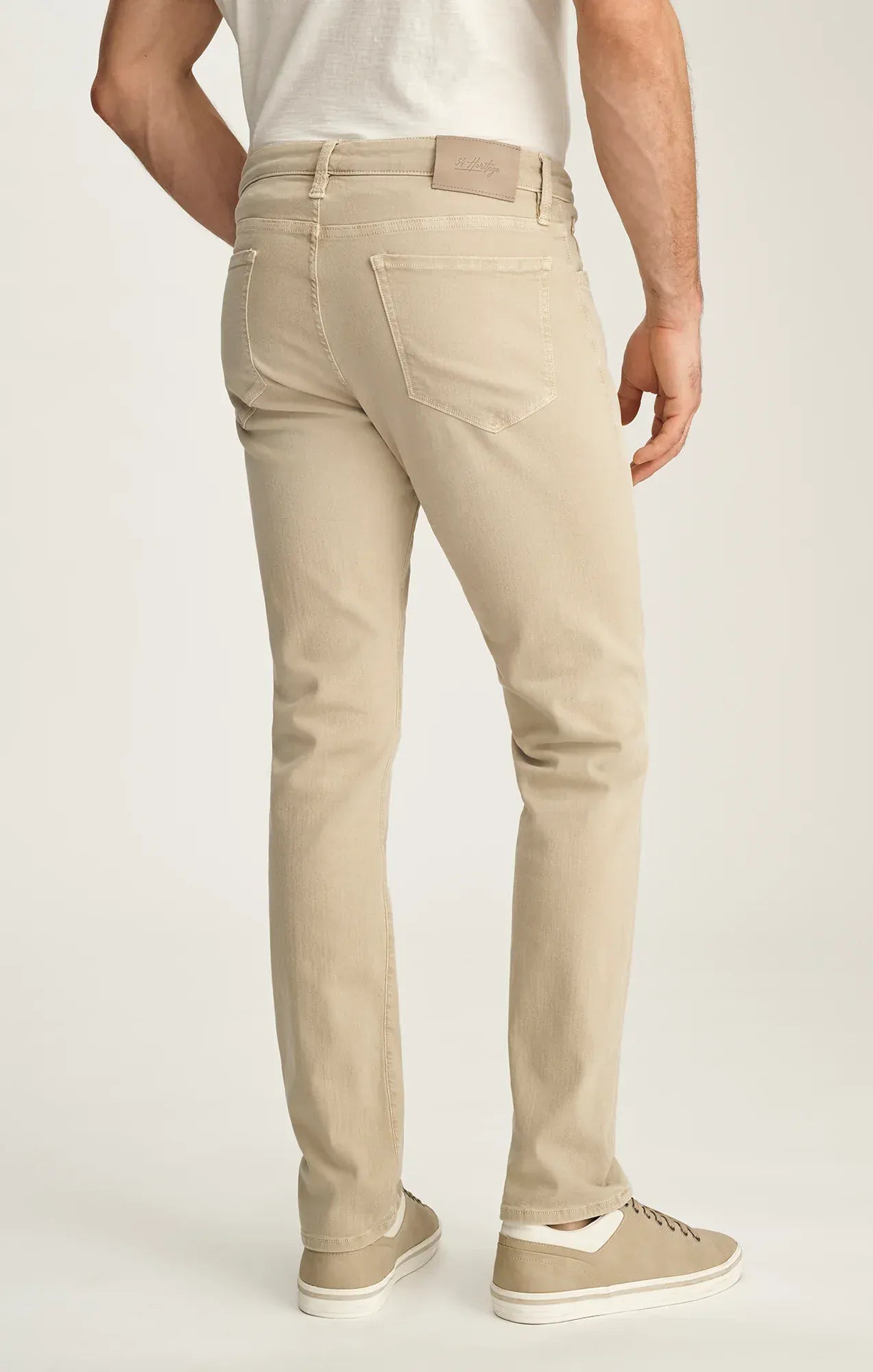 34 Heritage Denim Courage Straight Leg Jeans In Sand Colored Urban