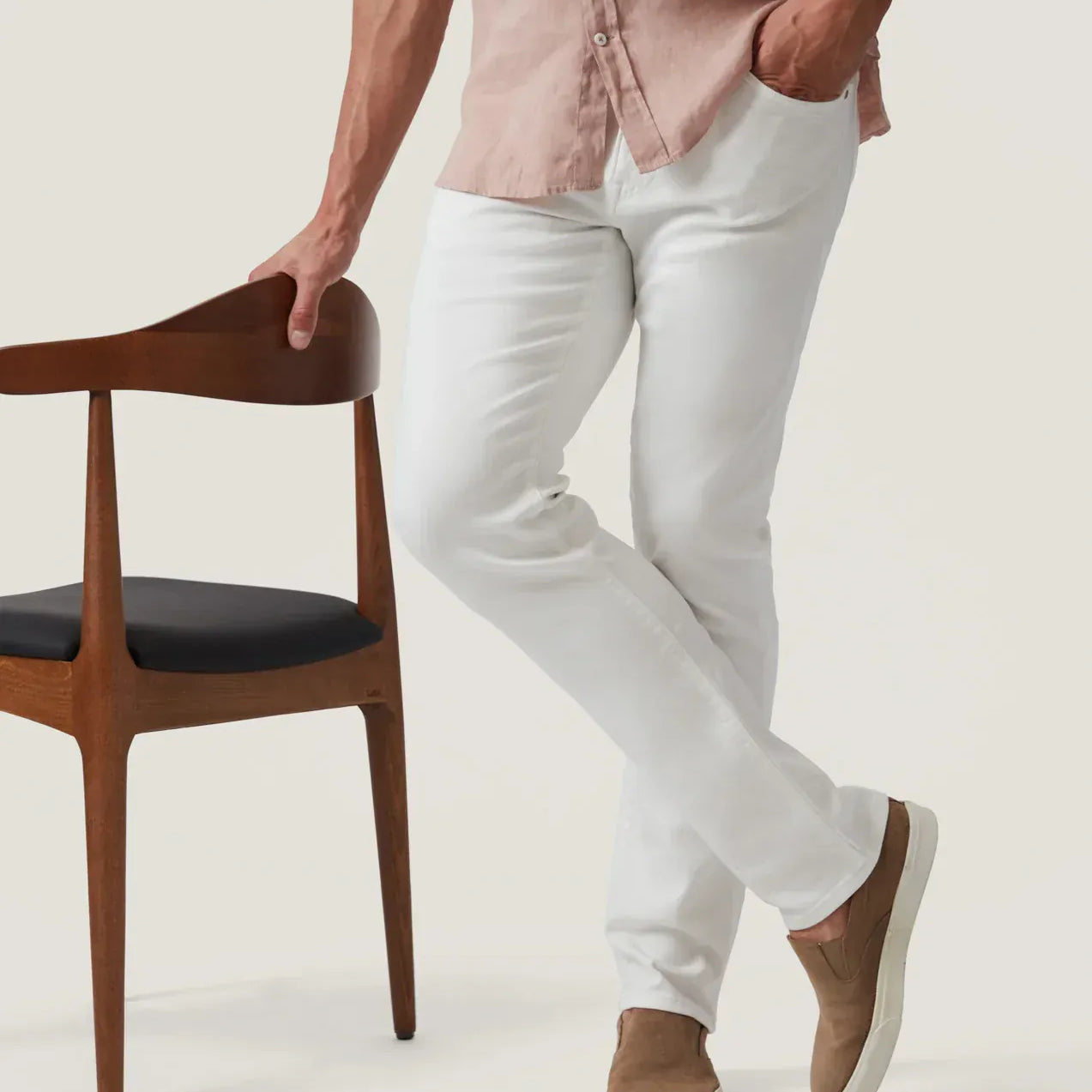 34 Heritage Denim Courage Straight Leg Jeans in White Urban