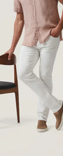 34 Heritage Denim Courage Straight Leg Jeans in White Urban