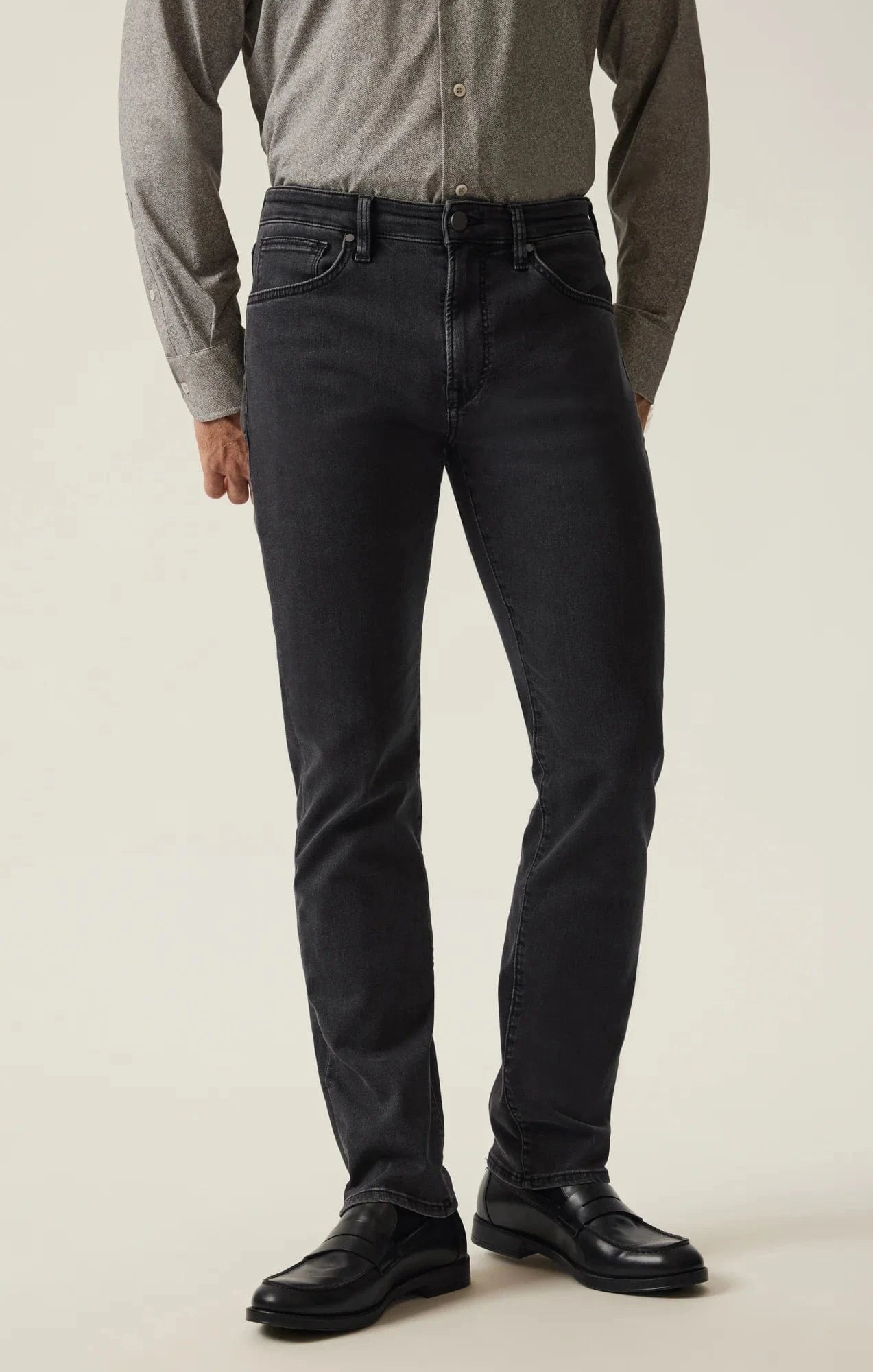 34 Heritage Denim Courage Straight Leg Pants in Smoke Urban