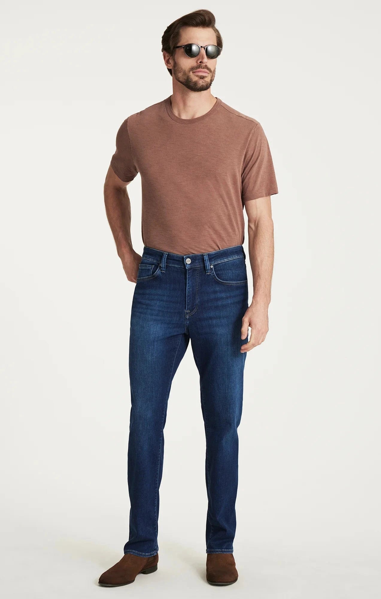 34 Heritage Denim INDIGO BRUSHED ORGANIC / 33X30 Charisma Relaxed Straight Jeans in Indigo Brushed Organic Ultra