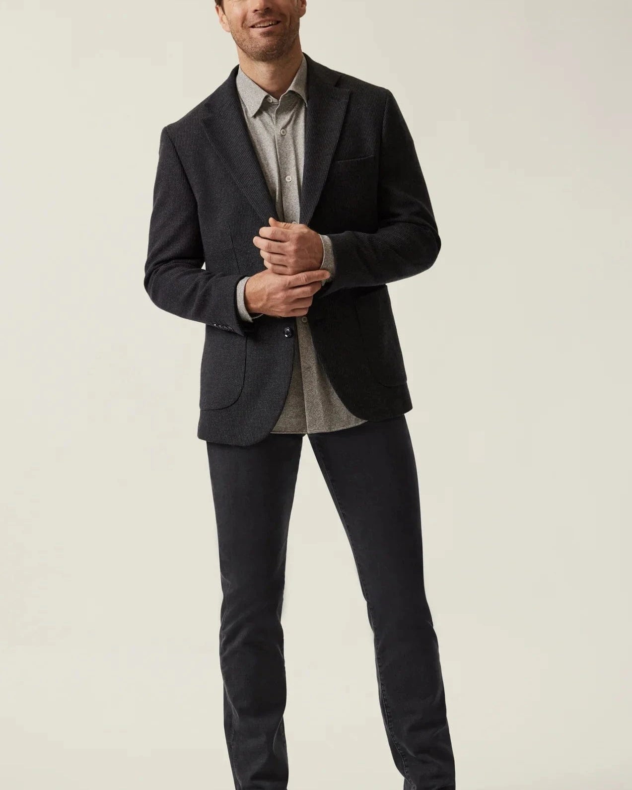 34 Heritage Denim SMOKE BRUSHED URBAN / 31X30 Courage Straight Leg Pants in Smoke Urban