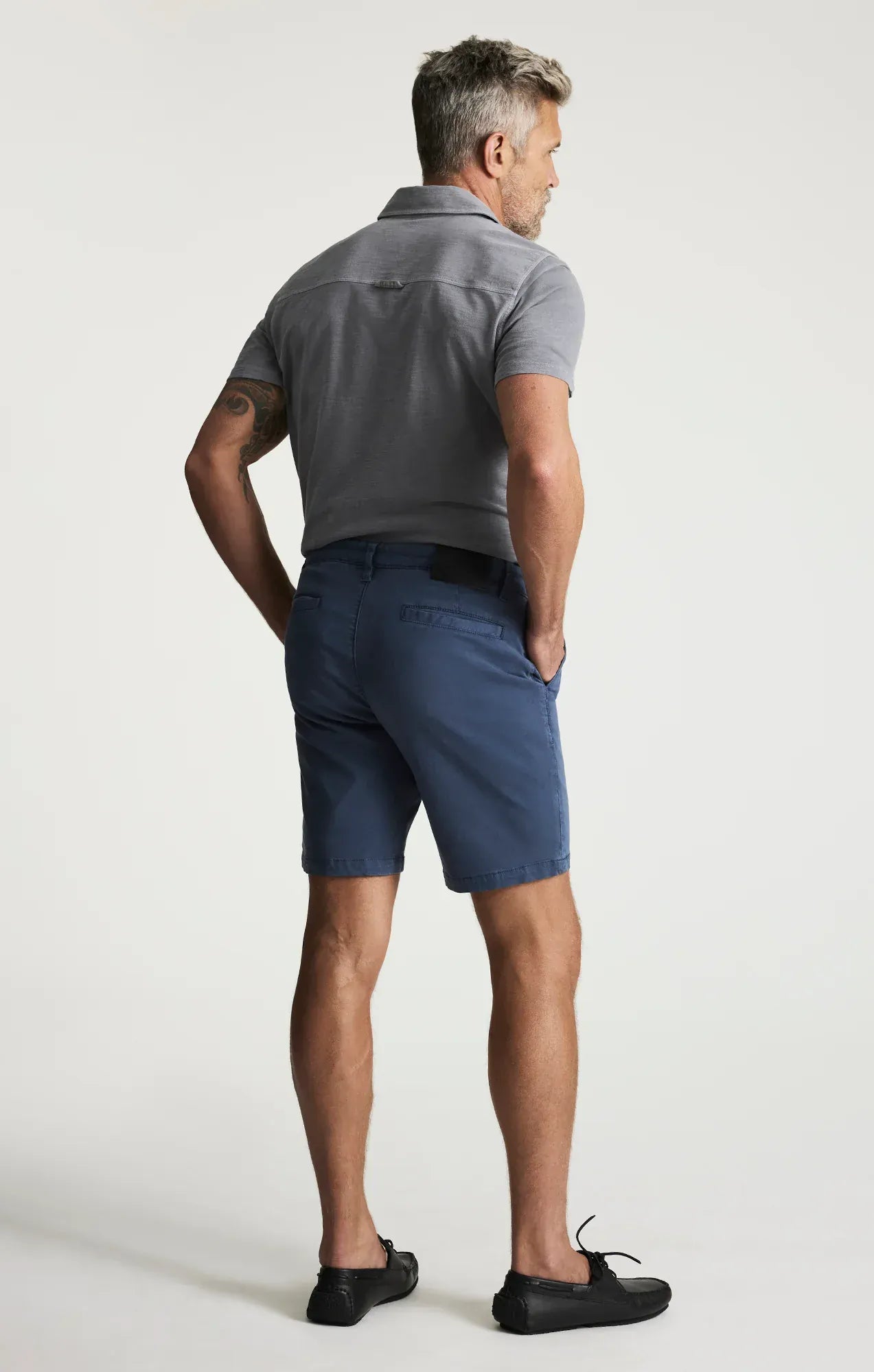 34 Heritage Shorts Arizona Slim Shorts In Dark Denim Twill