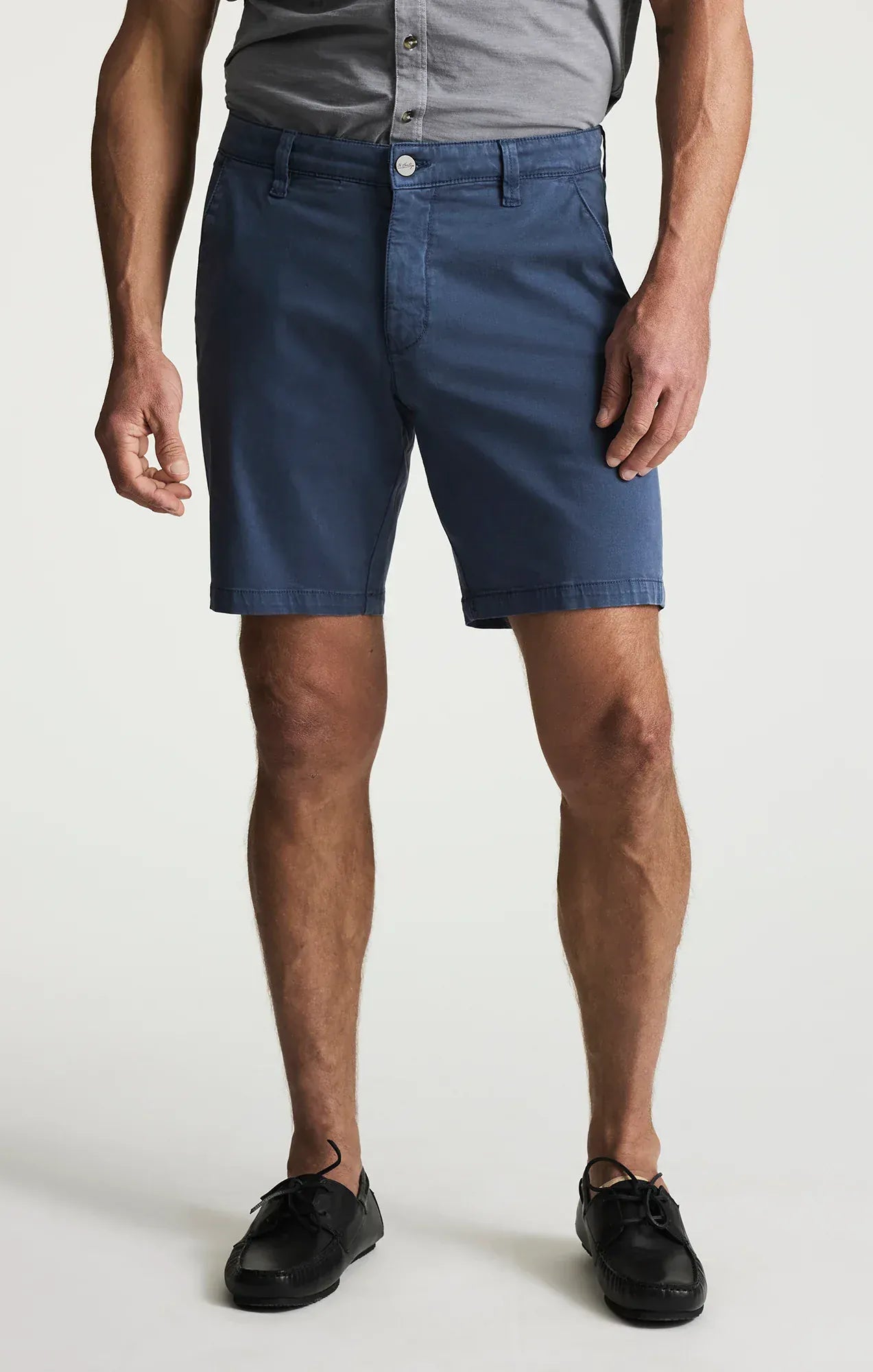 34 Heritage Shorts Arizona Slim Shorts In Dark Denim Twill