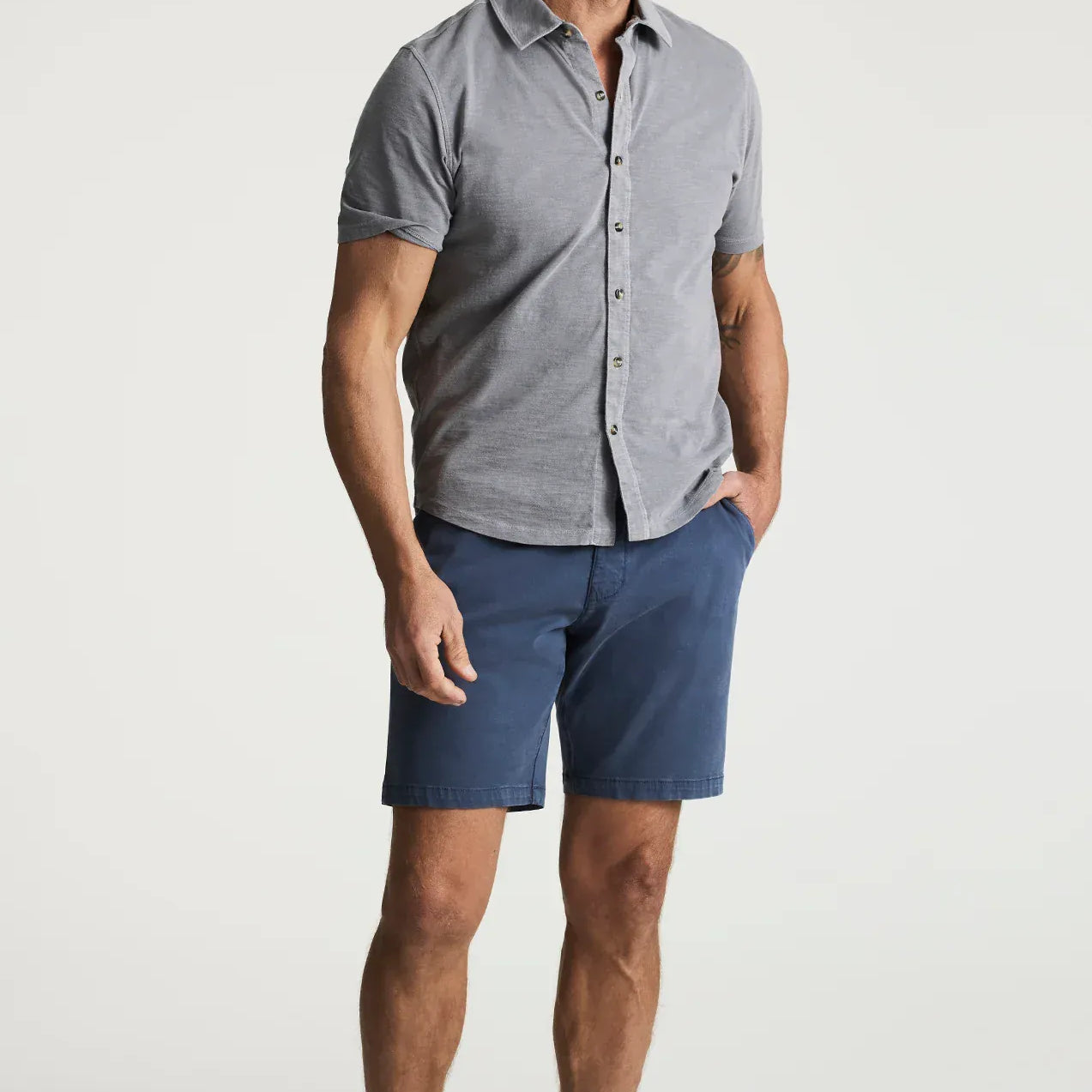 34 Heritage Shorts Arizona Slim Shorts In Dark Denim Twill