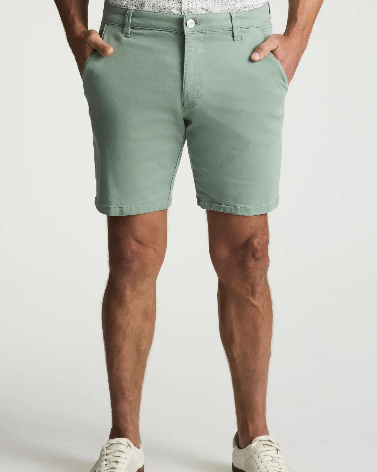 34 Heritage Shorts Arizona Slim Shorts In Iceberg Green Twill
