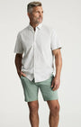 34 Heritage Shorts Arizona Slim Shorts In Iceberg Green Twill