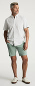 34 Heritage Shorts Arizona Slim Shorts In Iceberg Green Twill