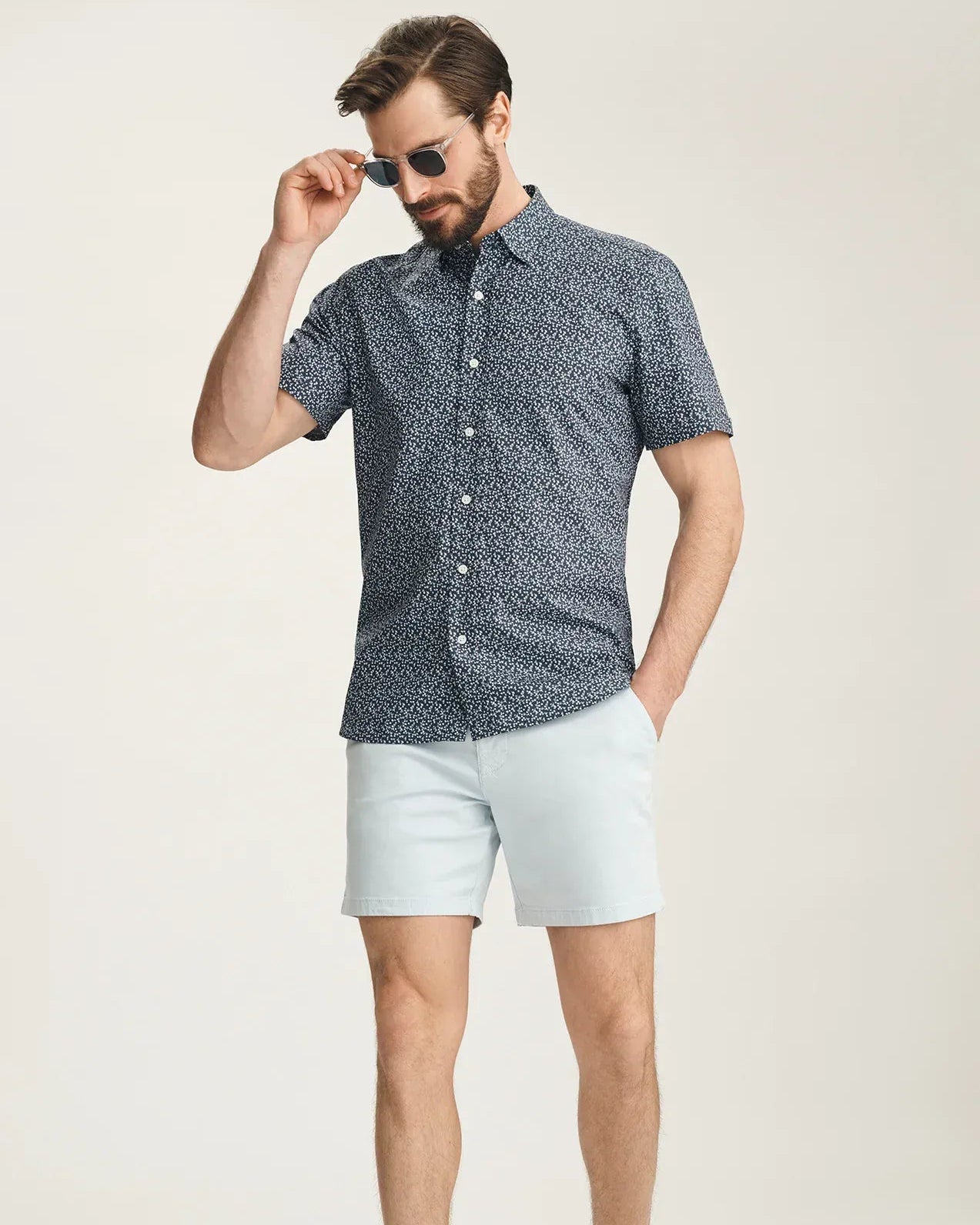 34 Heritage Shorts Hampton Classic Shorts In Breeze Twill