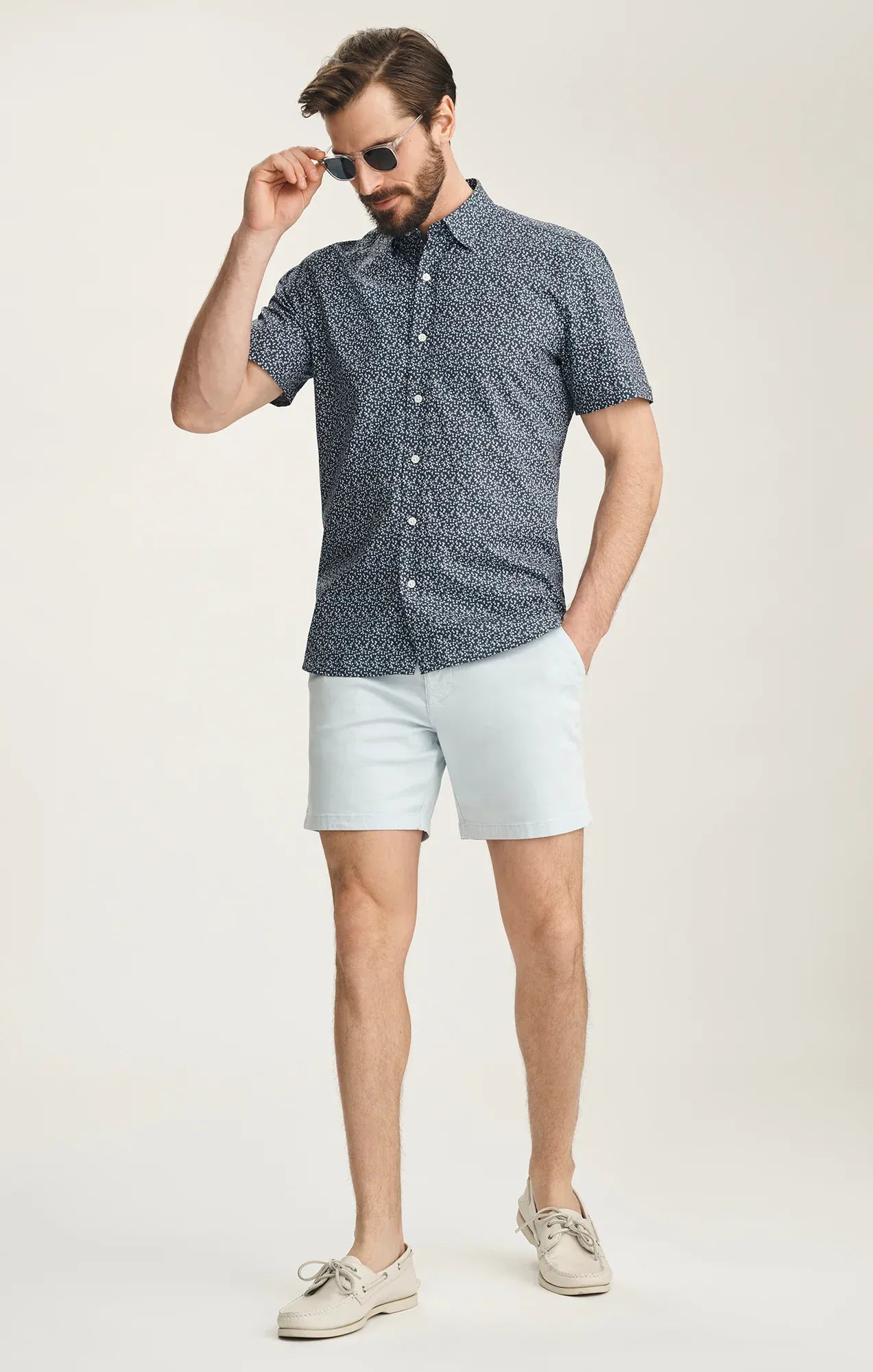 34 Heritage Shorts Hampton Classic Shorts In Breeze Twill