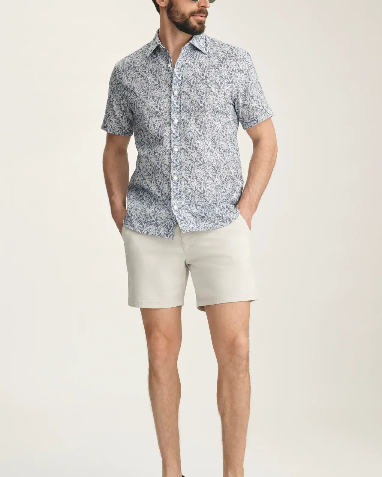 34 Heritage Shorts Hampton Classic Shorts In Glacier Twill