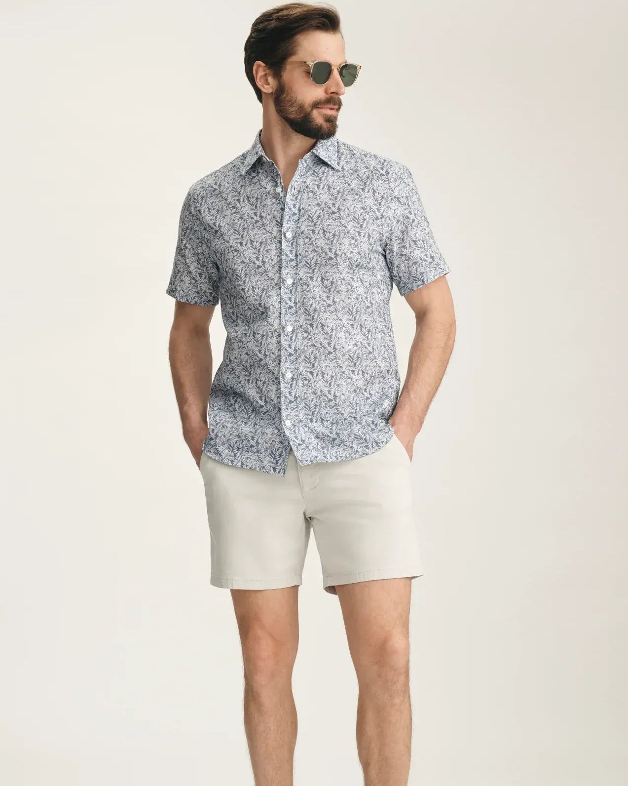 34 Heritage Shorts Hampton Classic Shorts In Glacier Twill
