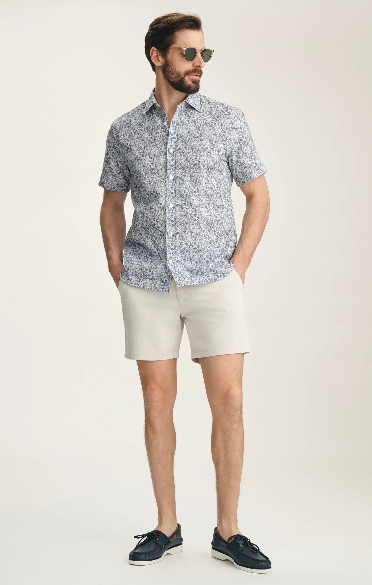 34 Heritage Shorts Hampton Classic Shorts In Glacier Twill