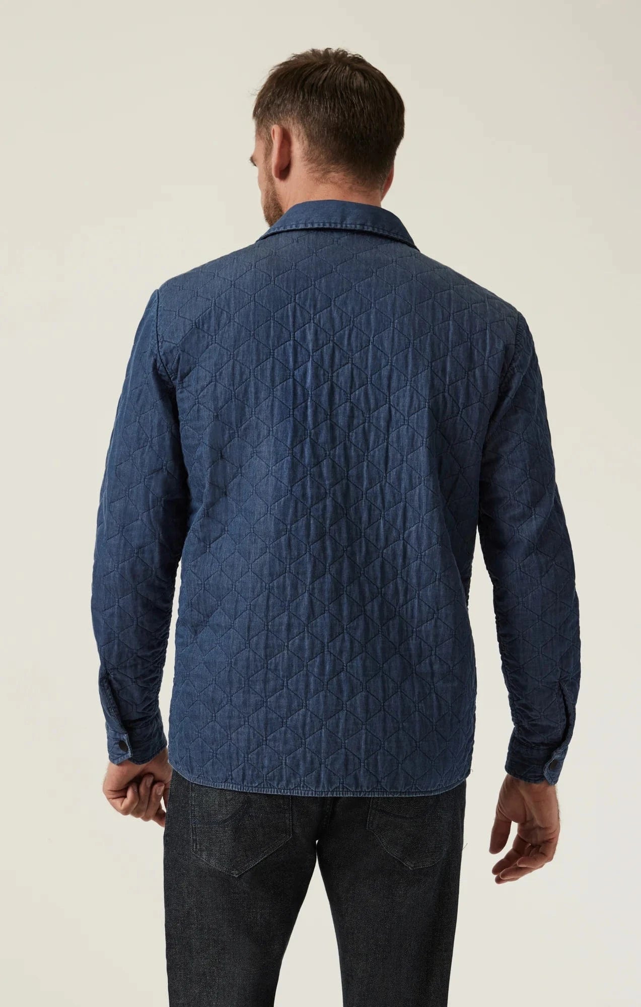 34 Heritage Sport Shirts Denim Quilted Overshirt
