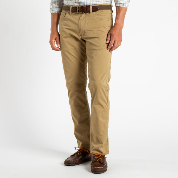 Shoreline Five-Pocket- Dark Khaki