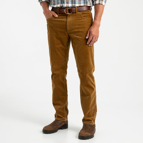 Holston Corduroy Five Pocket- Dull Gold