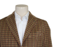 Tan Corduroy Plaid Sport Coat