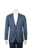 Tonal Blue Plaid Sport Coat