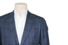 Tonal Blue Plaid Sport Coat