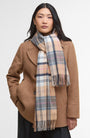 Serena Tartan Scarf in Hessian