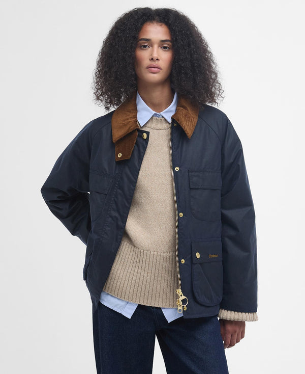 Ruth Waxed Jacket - Navy