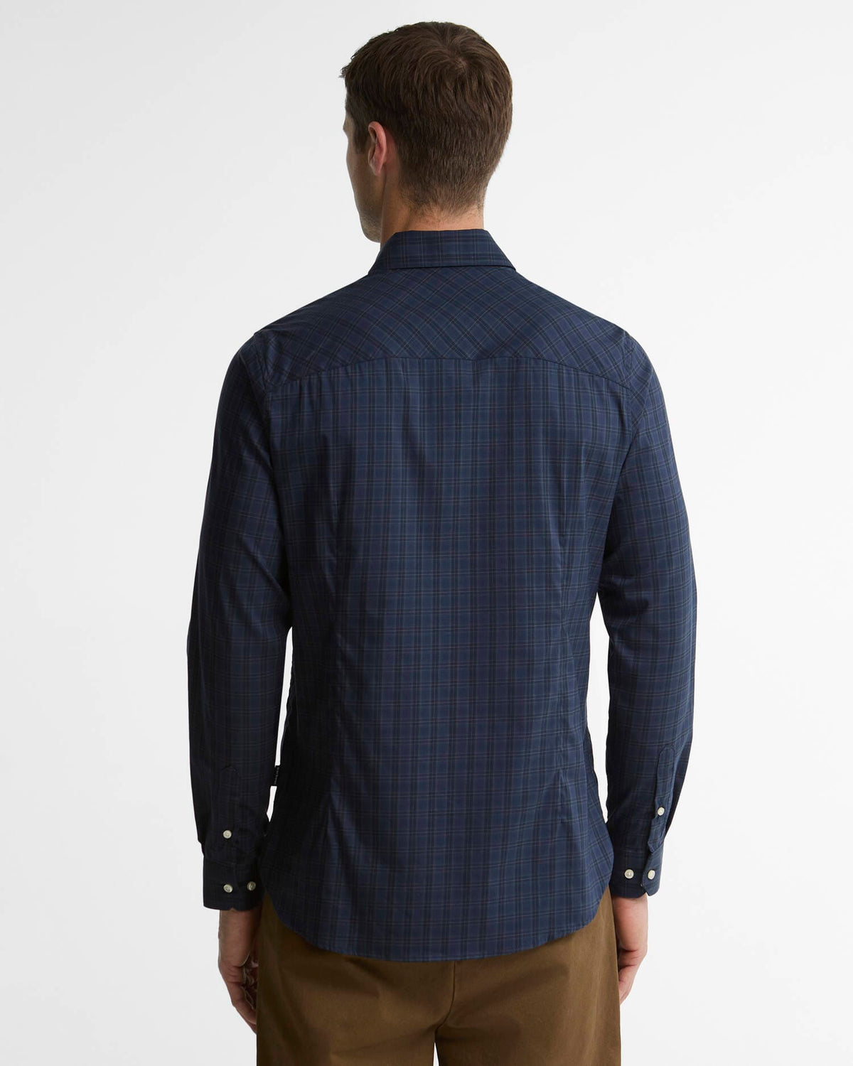Harleton Tartan Tailored Long-Sleeved Shirt