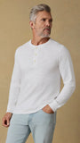Sunwashed Slub Henley in White