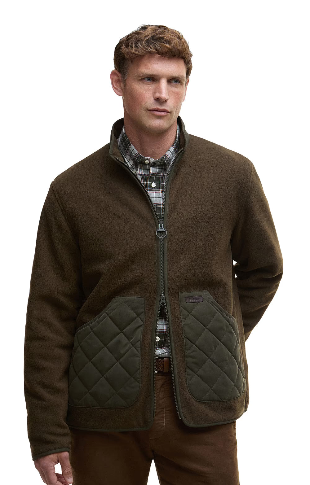 Barbour Jackets Lowich Fleece Jacket in Olive