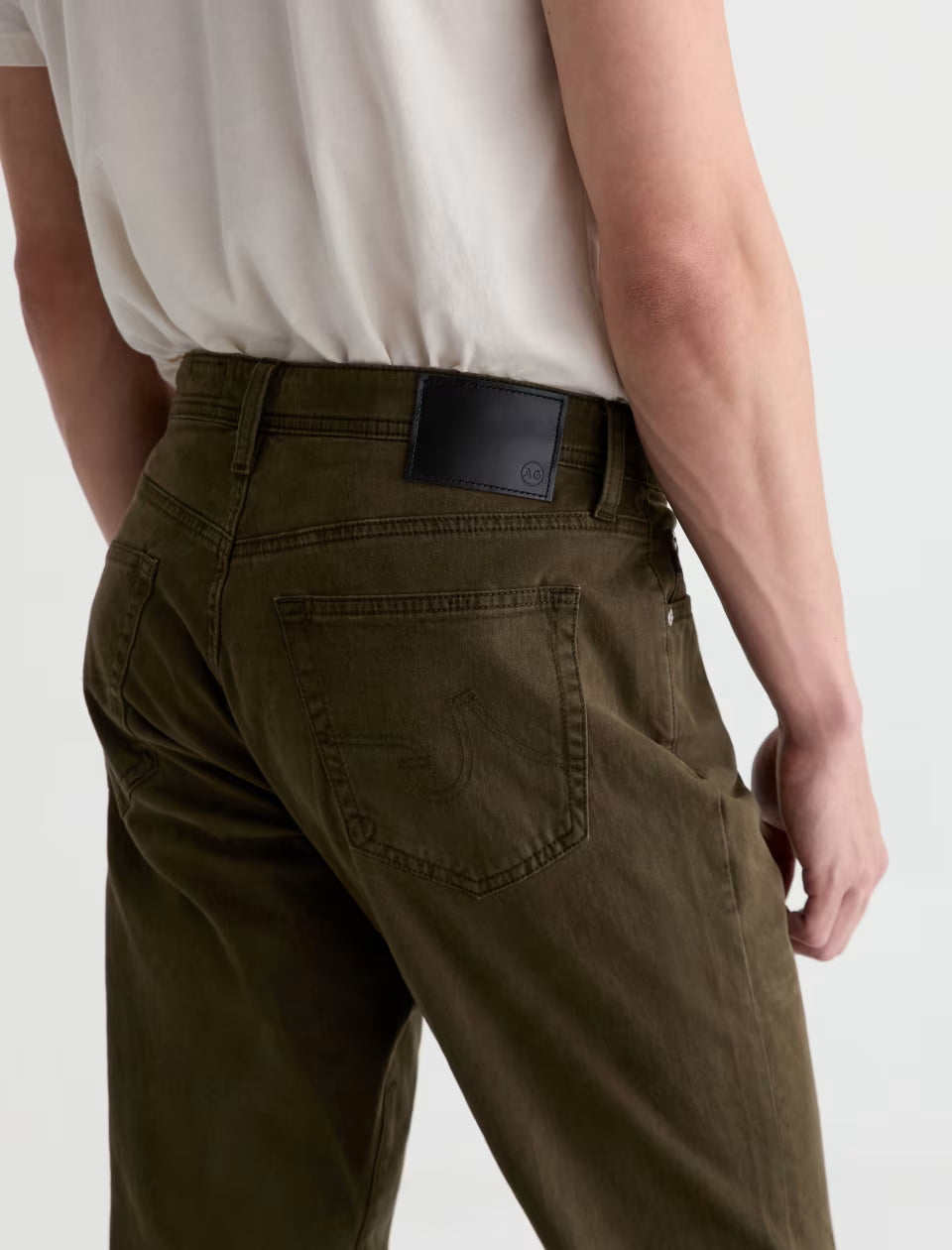 Ag 5-Pockets Everett Sueded Sateen Slim Straight Pant