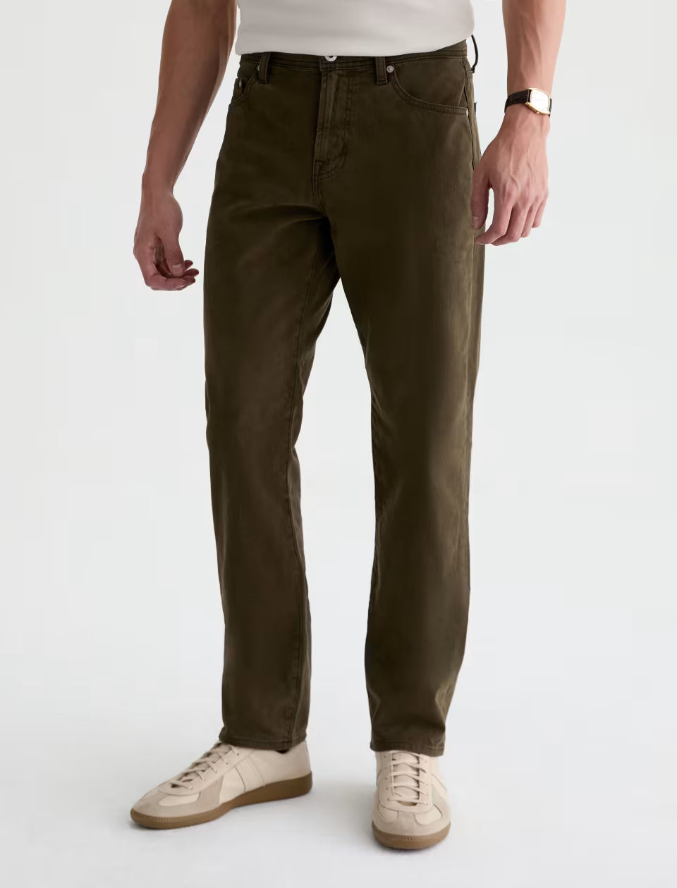 Ag 5-Pockets Everett Sueded Sateen Slim Straight Pant