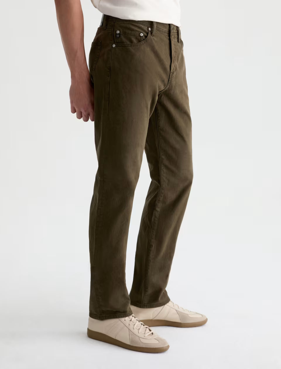 Ag 5-Pockets Everett Sueded Sateen Slim Straight Pant