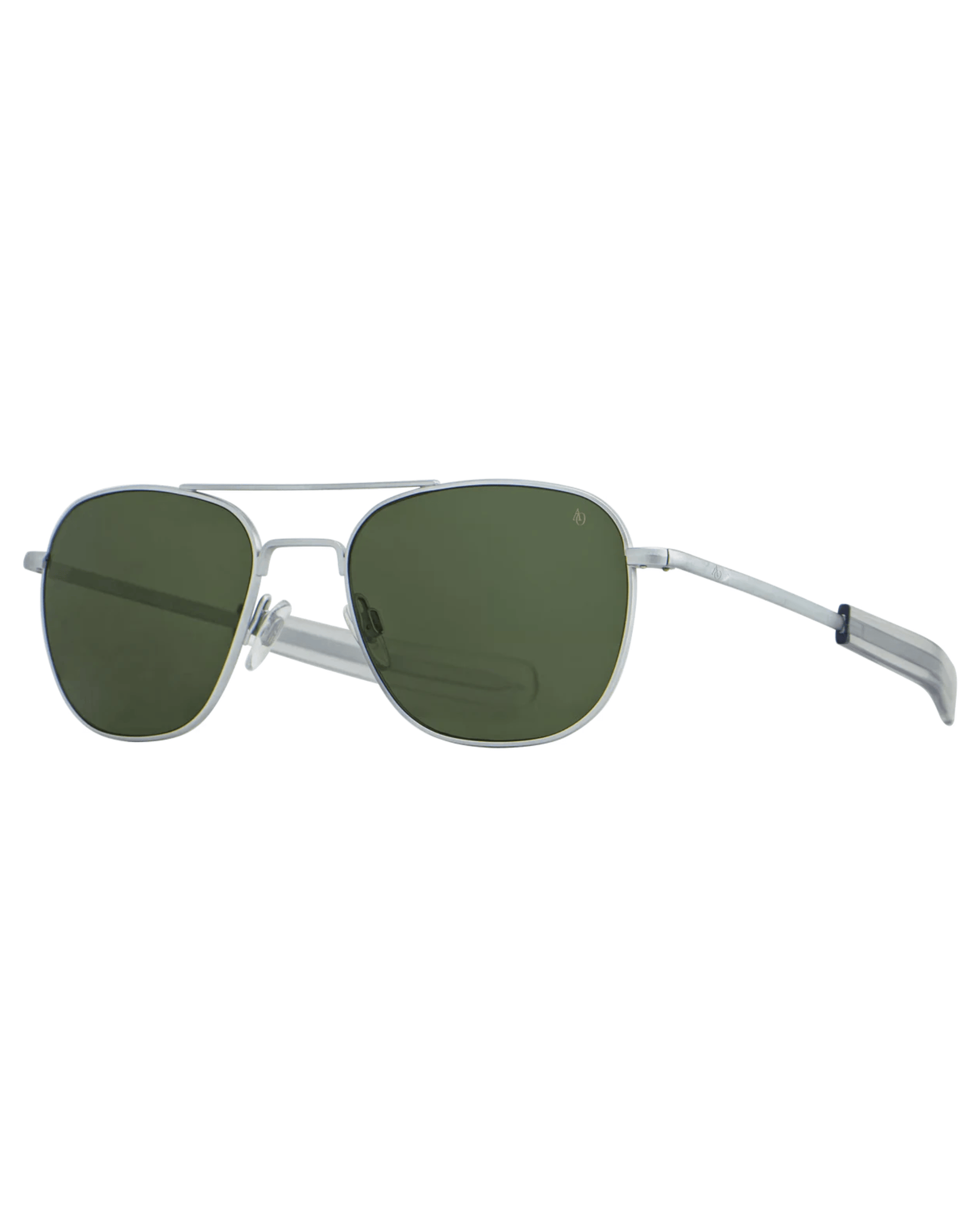 American Optical Sunglasses Original Pilot NP Sunglasses in Matte Silver