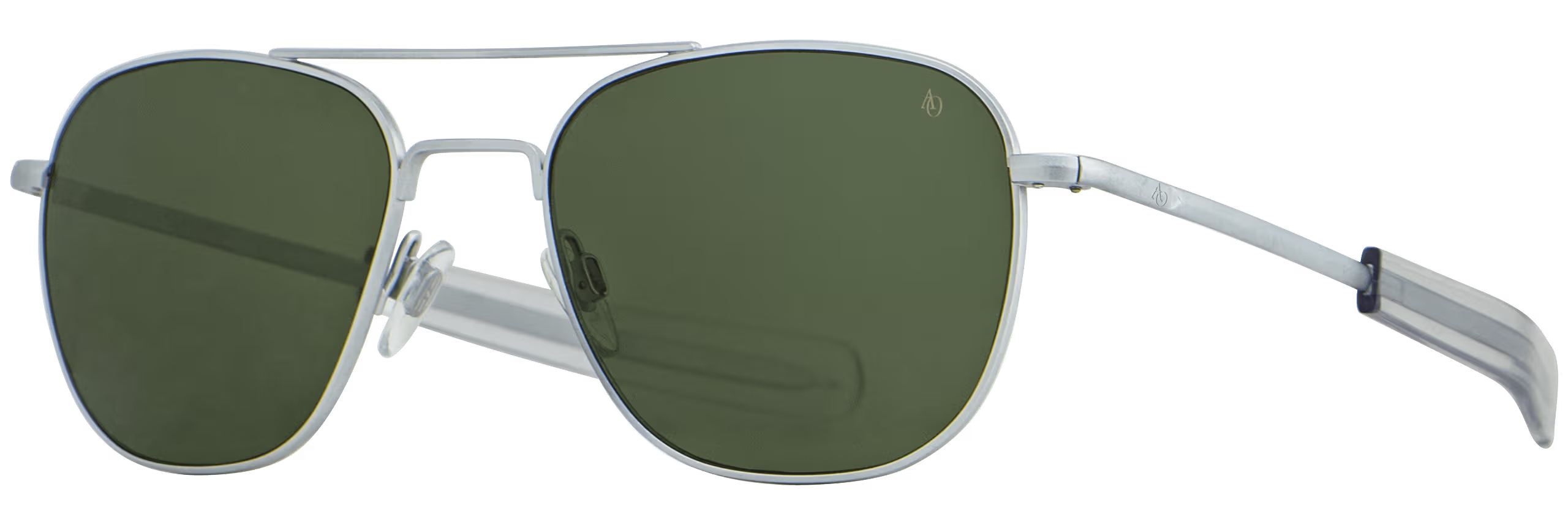 American Optical Sunglasses Original Pilot Sunglasses in Matte Silver