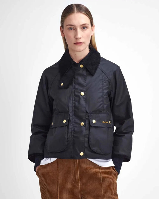 Barbour Black/Classic / 2 Cropped Beadnell Waxed Jacket