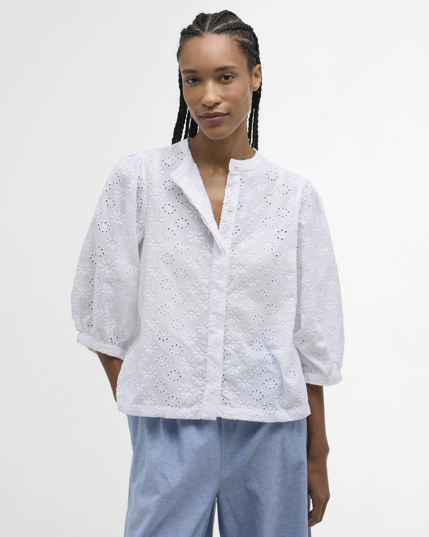 Barbour Blouse Layla Broderie Anglaise Shirt
