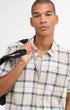 Barbour Camp Shirt Gordon Short-Sleeved Tailored Shirt in Oban Mist Tartan