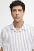 Barbour Camp Shirt Park Seersucker Striped Short-Sleeved Shirt