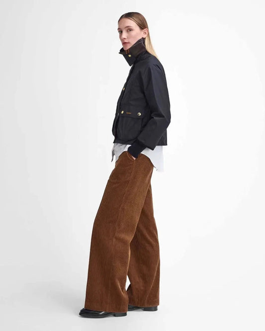 Barbour Cropped Beadnell Waxed Jacket