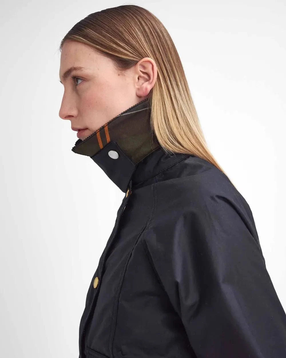 Barbour Cropped Beadnell Waxed Jacket