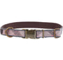 Barbour Dogs Reflective Dog Collar in Pink Tartan