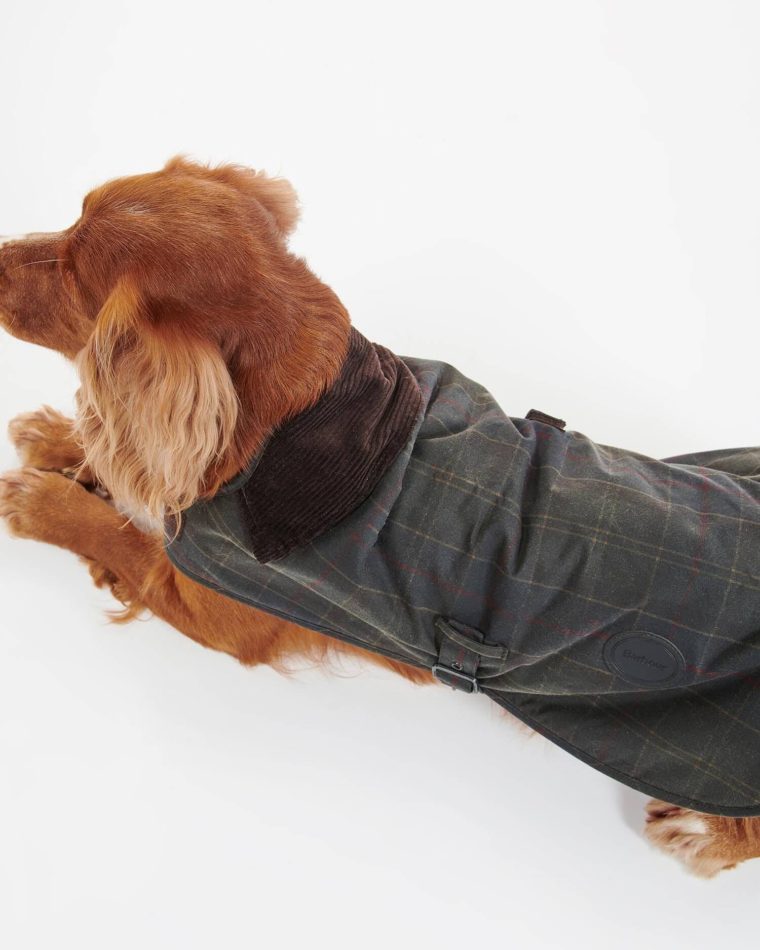 Barbour Dogs Tartan Waxed Dog Coat
