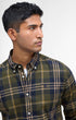 Barbour Dress Shirts Edgar Tailored Long-Sleeved Shirt in Olive