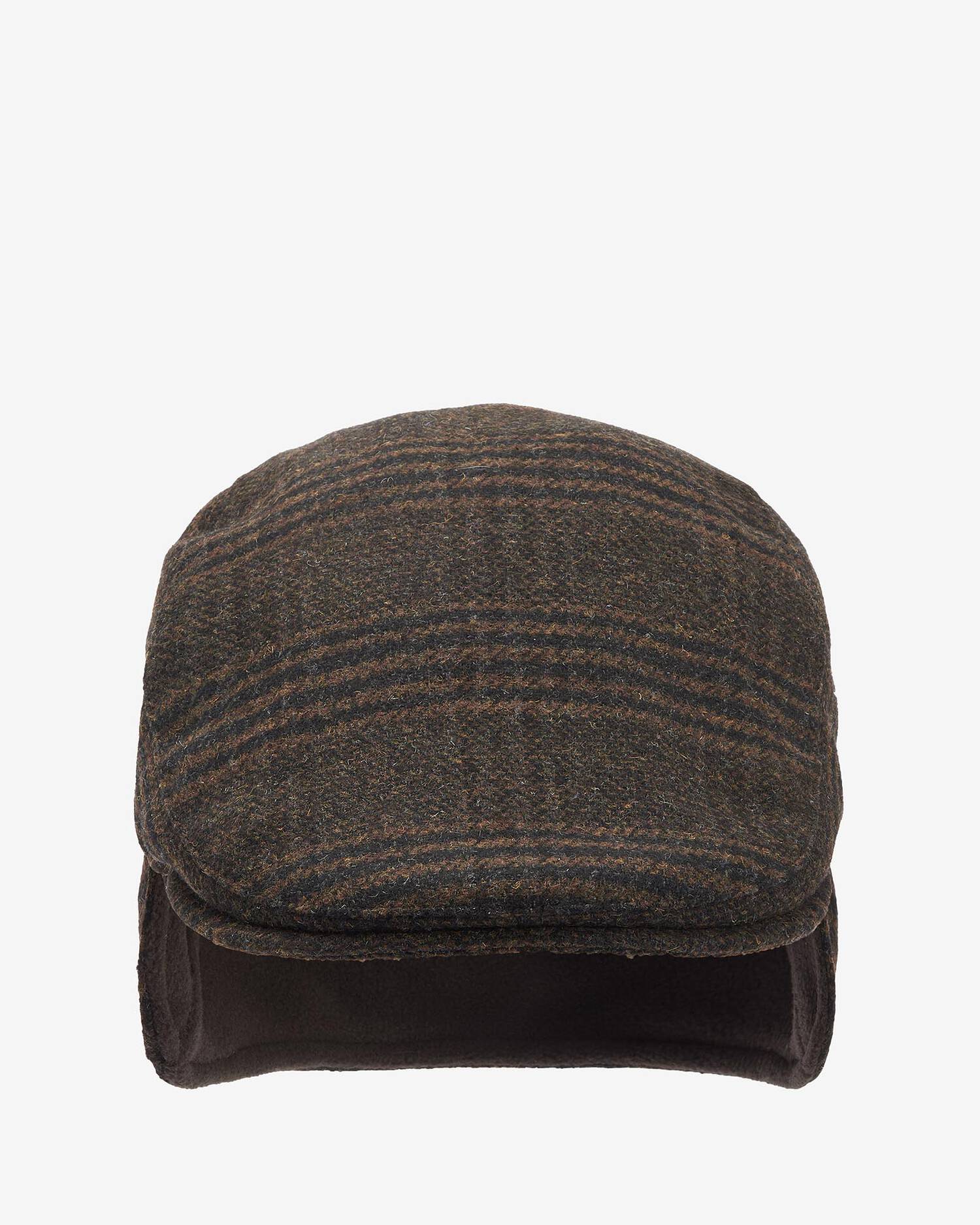 Barbour Hats Cheviot Flat Cap in Brown Check