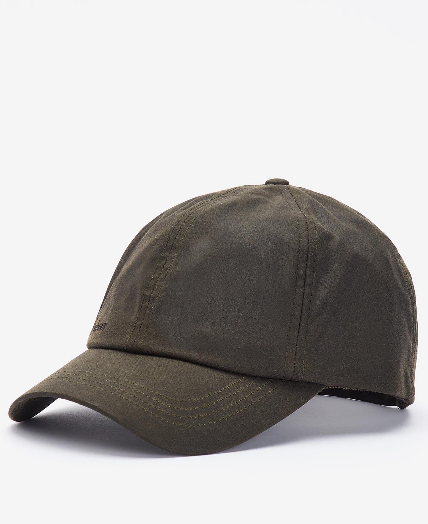 Barbour Hats OLIVE Waxed Sports Cap