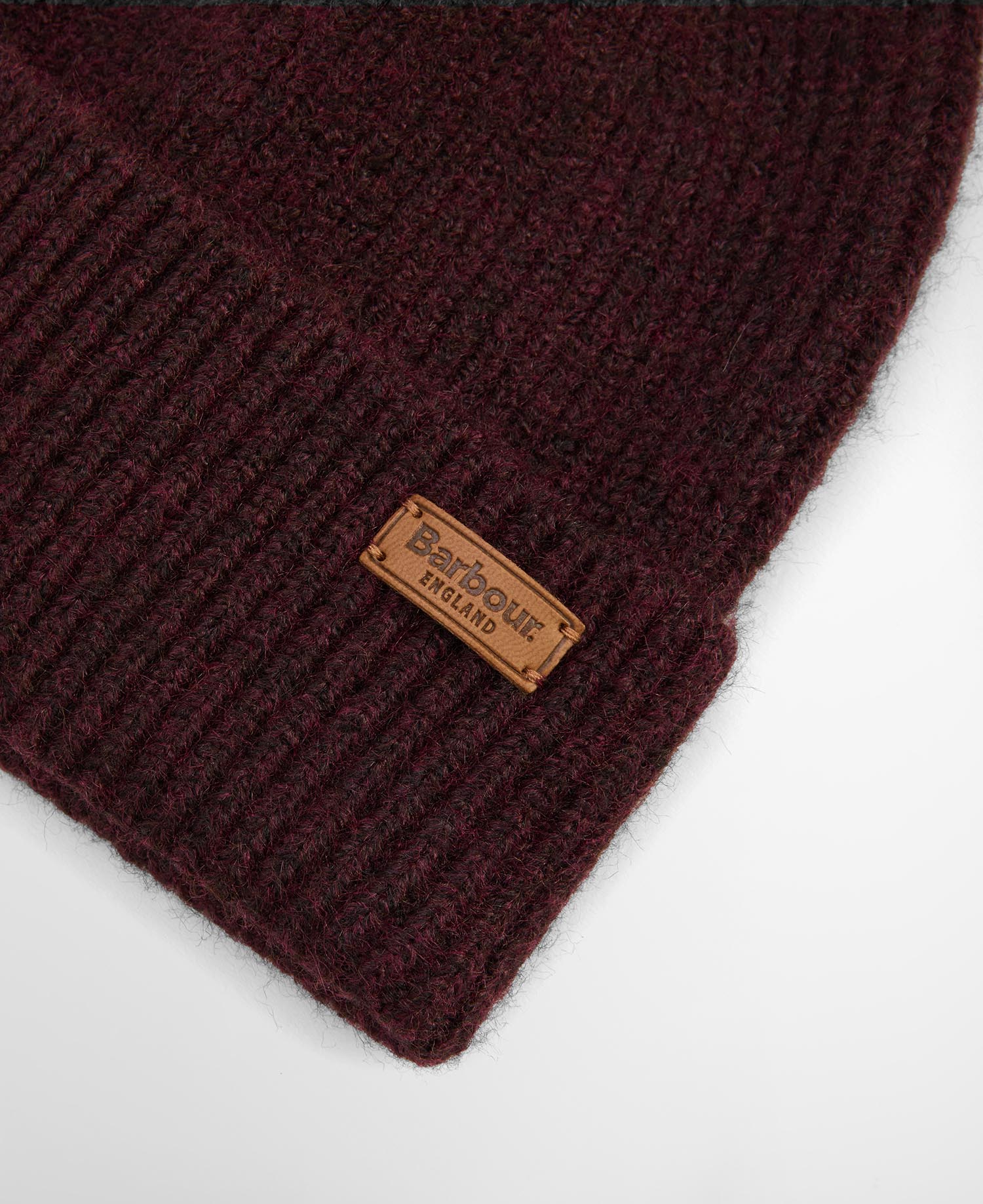 Barbour Hats Pendle Beanie in Wine