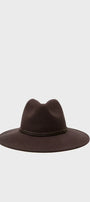 Barbour Hats Tack Fedora Hat in Chocolate/Prailine