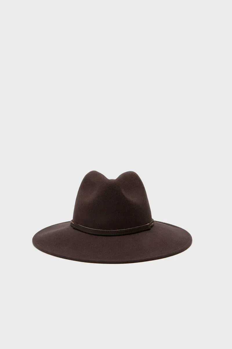 Barbour Hats Tack Fedora Hat in Chocolate/Prailine