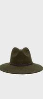 Barbour Hats Tack Fedora Hat in Olive Melange