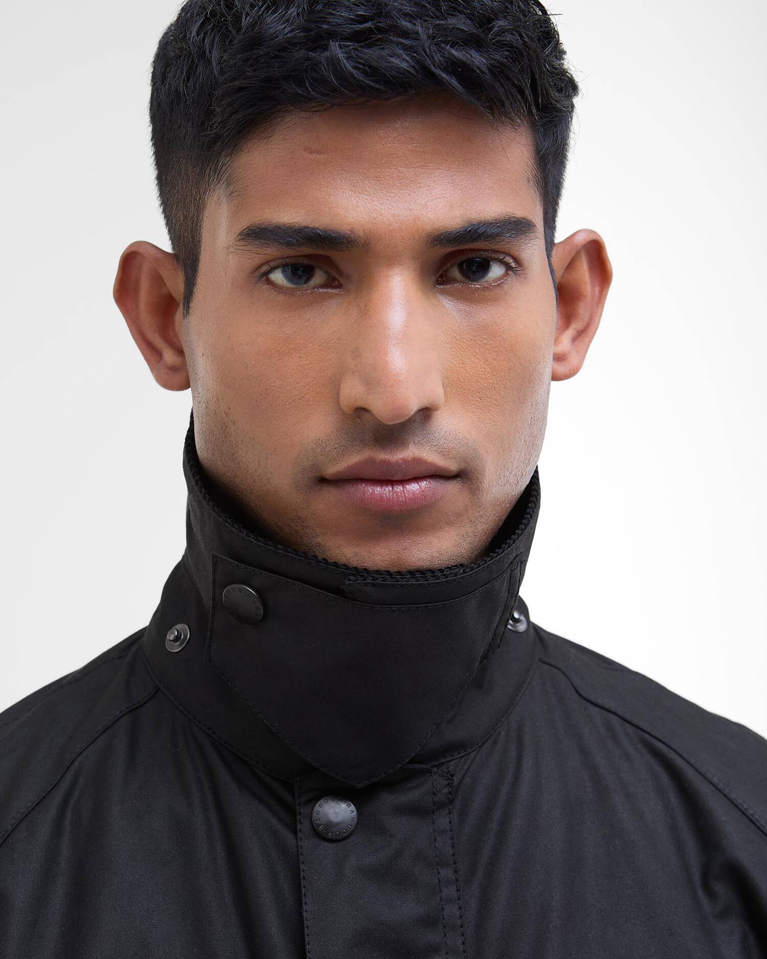 Barbour Jackets Ashby Waxed Jacket in Black