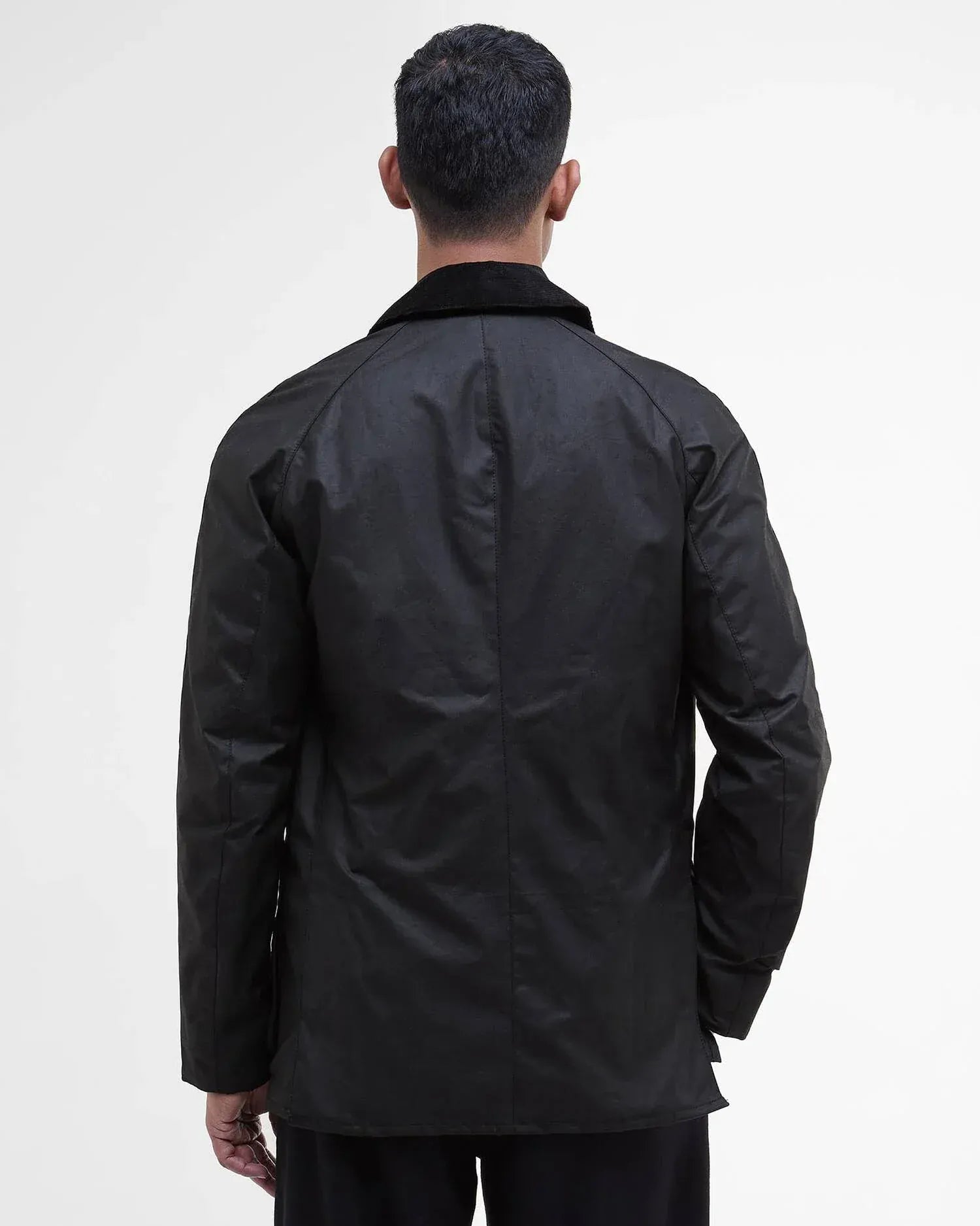 Barbour Jackets Ashby Waxed Jacket in Black